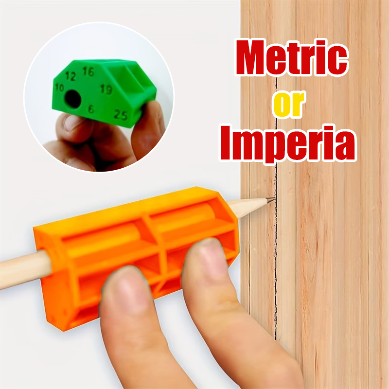 Marking Gauge Tool - Wielorozmiarowy liniał traserski metryczny/imperialny, plastikowy narzędzie
