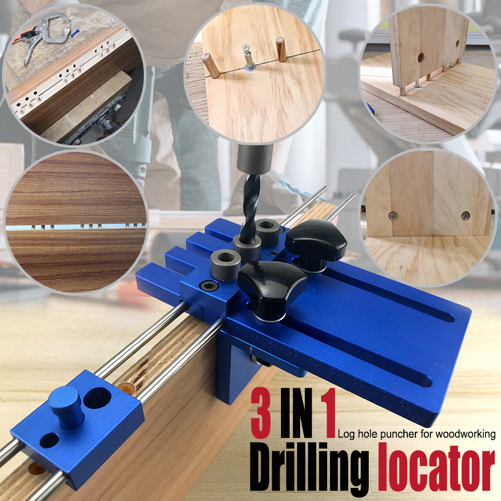 Furniture And Woodworking - Wiertarka 3-w-1, lokalizator otworów do elementów