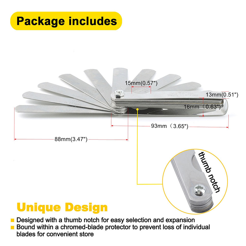 Stal nierdzewna Feeler Gauge p – Marking Gauge Tool recenzja i cena
