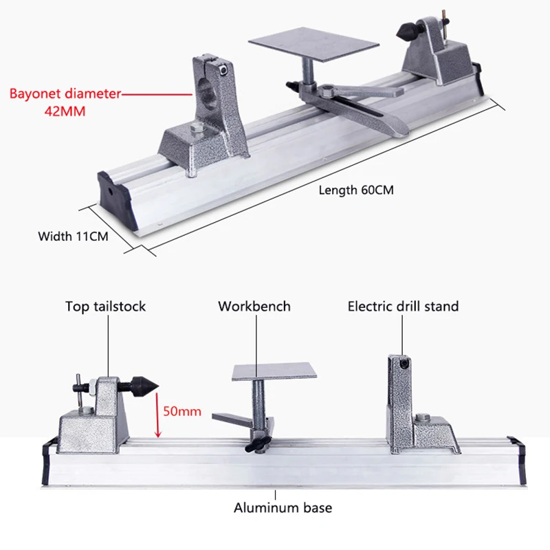 Mała tokarka do drewna 800W TZ – Woodworking Lathe Machine recenzja i cena