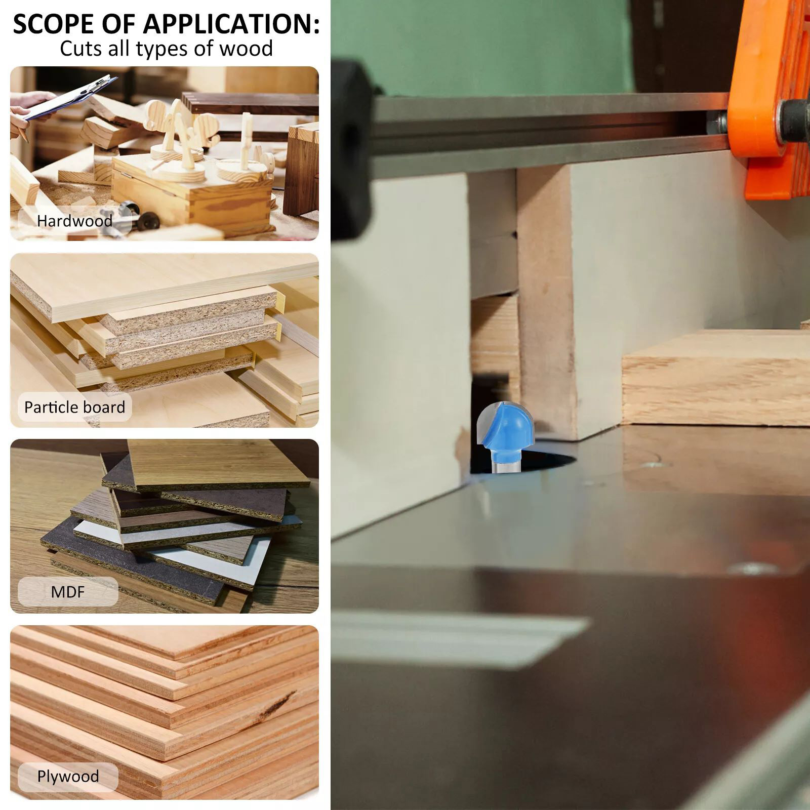 Zestaw 4 frezów okrągłych z tr – Woodworking Kickback recenzja i cena